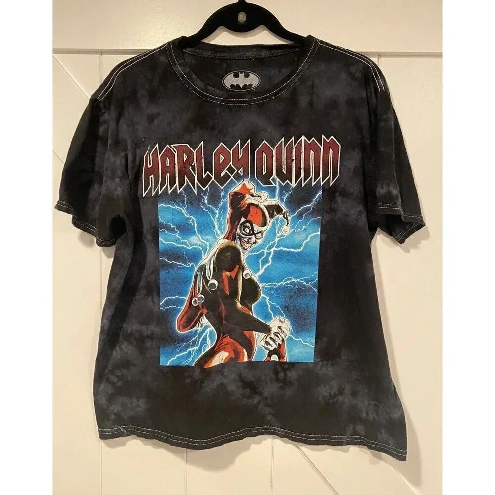 Dc Comics Batman Harley Quinn  Cotton Tee Shirt Crew Neck Size Medium